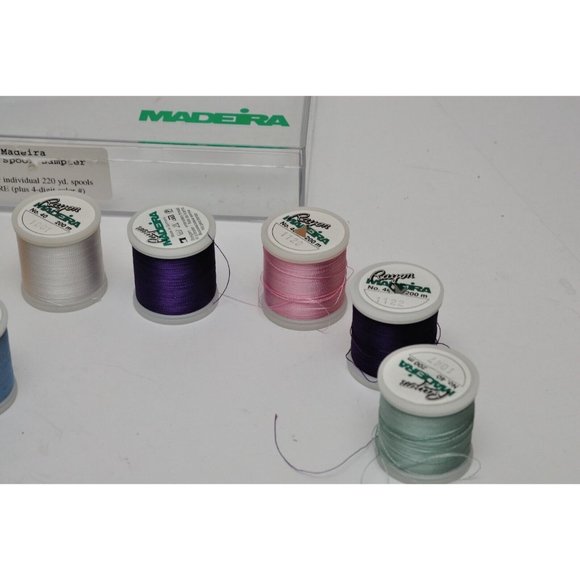 Madeira #40 Rayon Embroidery Thread 200m Each 18 Rolls Pre-Owned Mixed Colors #2 - Picture 5 of 8
